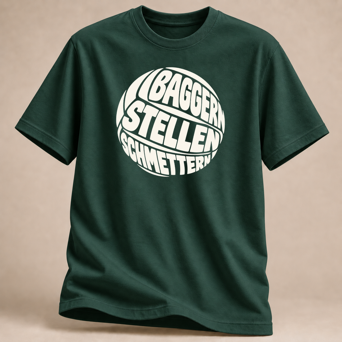 RÜCKRAUM – Bagger Stellen Schmettern T-Shirt – Waldgrün