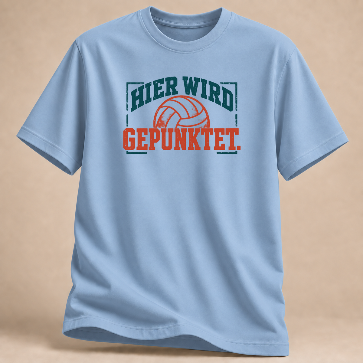 RÜCKRAUM – Hier wird gepunktet T-Shirt – Hellblau