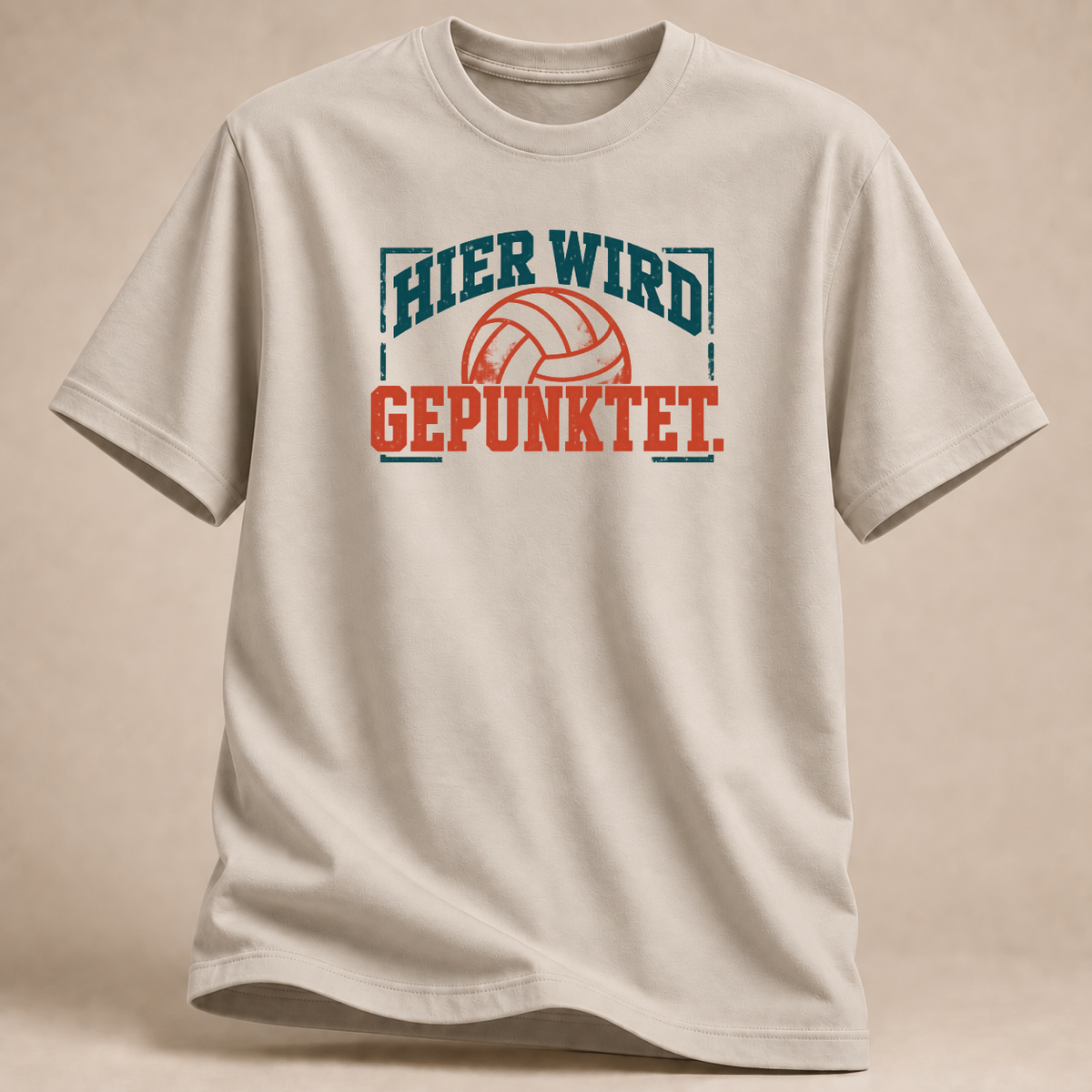 RÜCKRAUM – Hier wird gepunktet T-Shirt – Sand