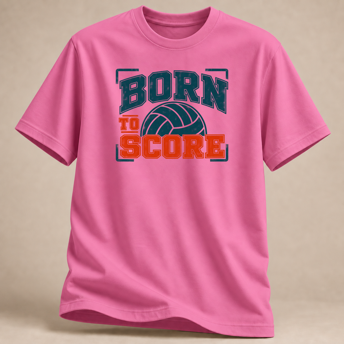 RÜCKRAUM – Born to Score T-Shirt – Rosa