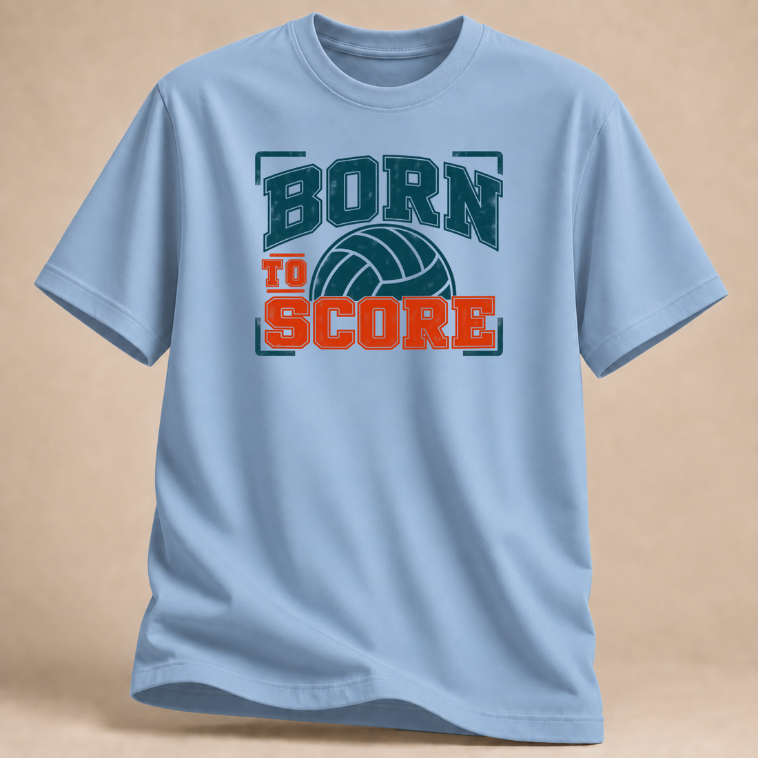 RÜCKRAUM – Born to Score T-Shirt – Hellblau