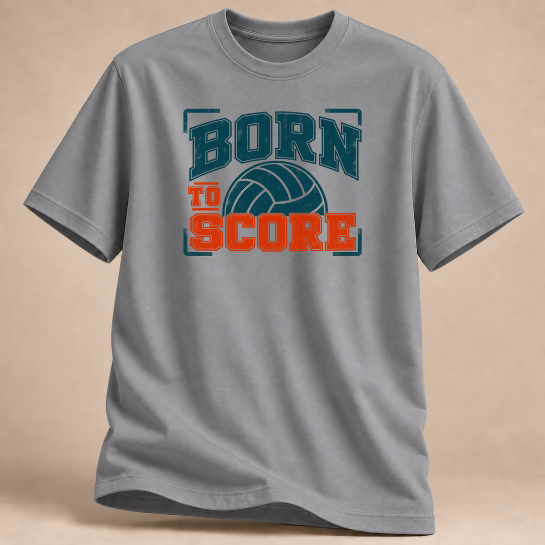 RÜCKRAUM – Born to Score T-Shirt – Sportgrau