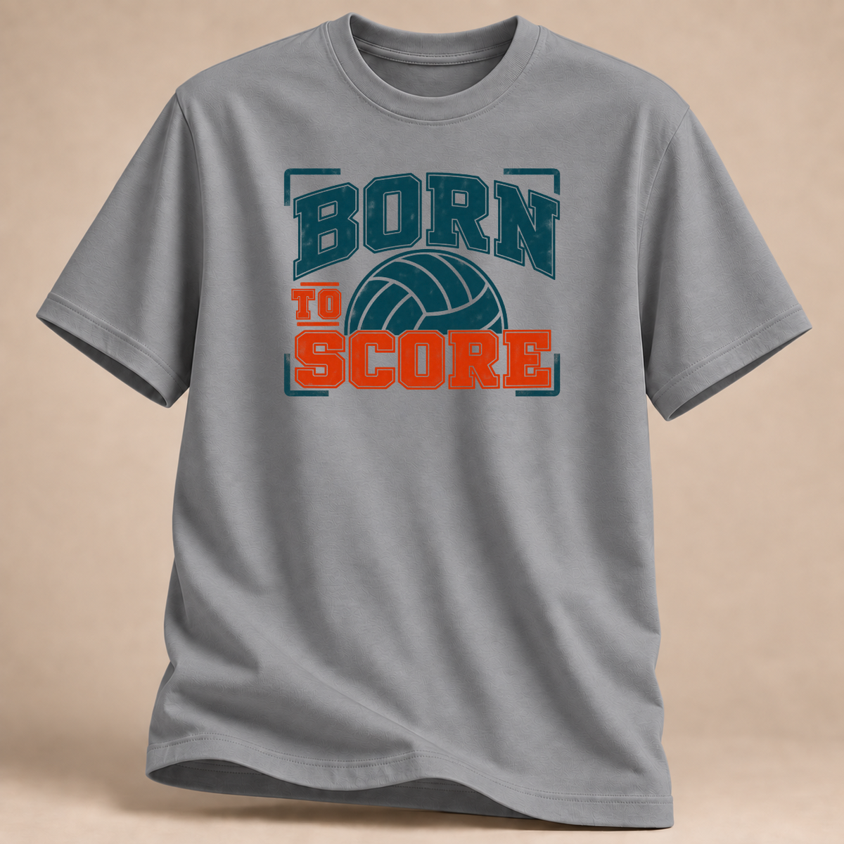 RÜCKRAUM – Born to Score T-Shirt – Sportgrau