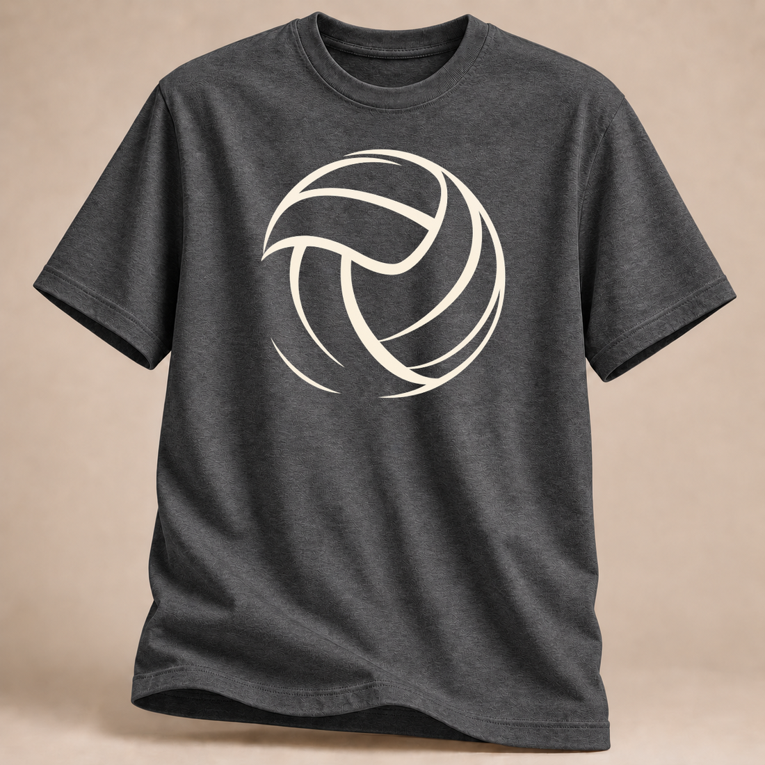 RÜCKRAUM – Volleyball Linienball T-Shirt – Graphit meliert