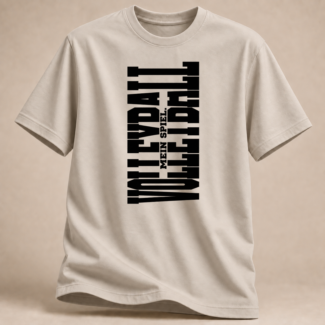 RÜCKRAUM – Volleyball Men’s Style T-Shirt – Sand