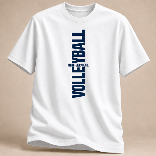 RÜCKRAUM – Feierabend Volleyball T-Shirt – Weiß