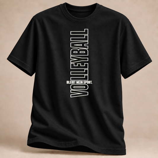 RÜCKRAUM – Volleyball Sport T-Shirt – Schwarz
