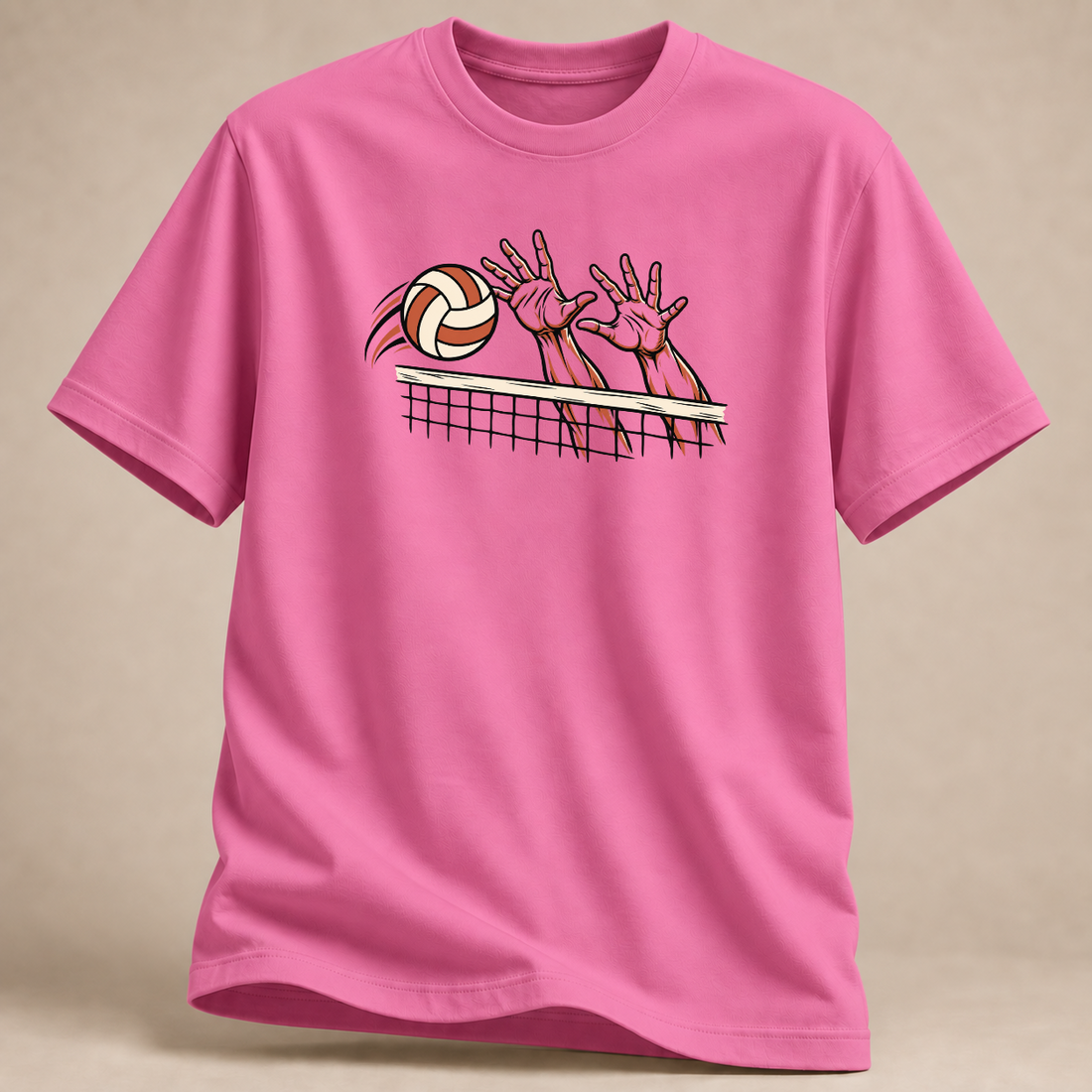 RÜCKRAUM – Volleyball Block T-Shirt – Rosa