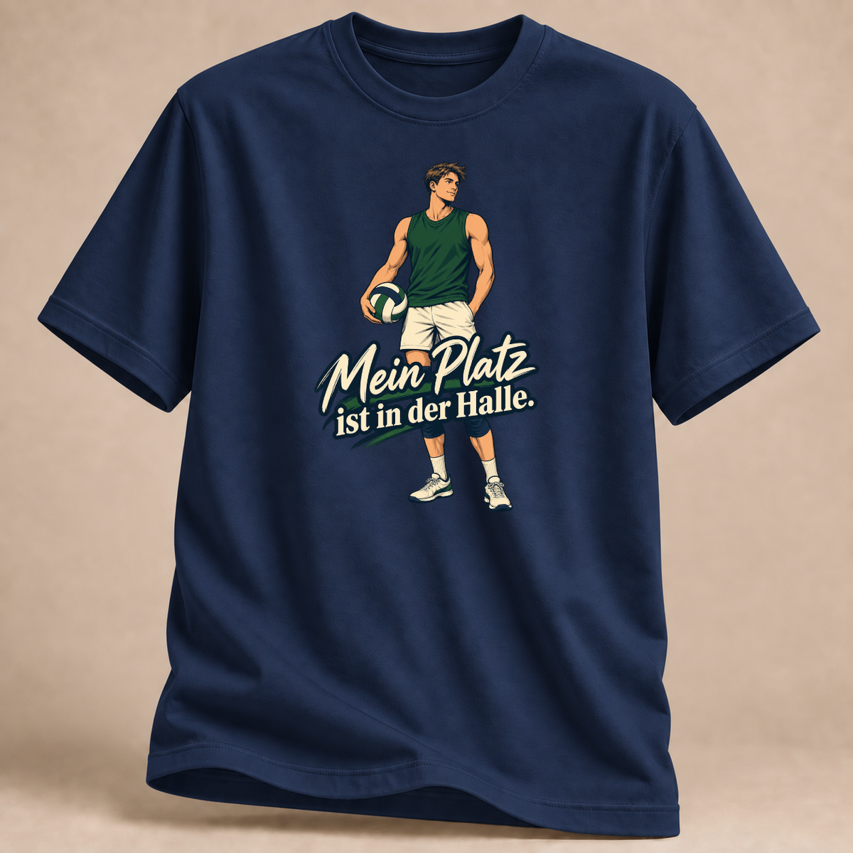 RÜCKRAUM – Hinter der Linie T-Shirt – Marineblau