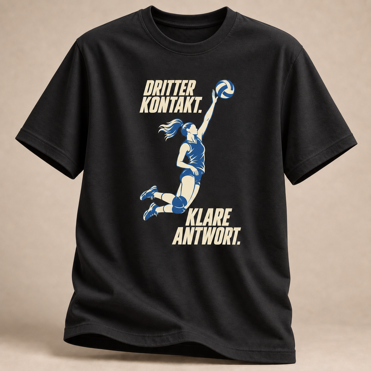 Dritter Kontakt Klare Antwort Volleyball T-Shirt
