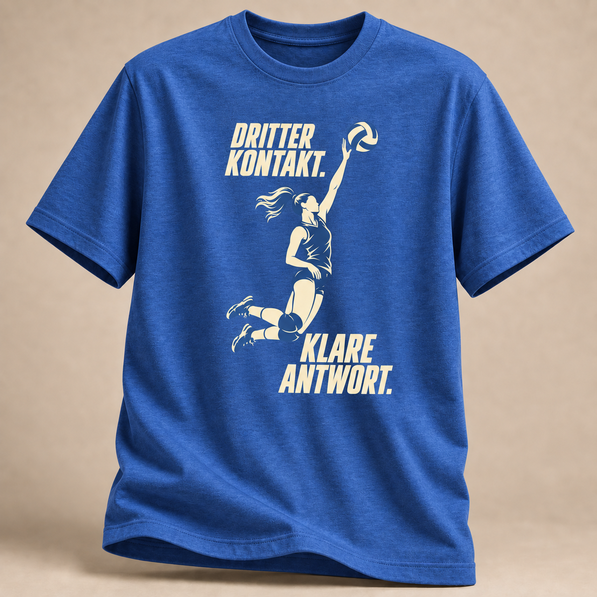 Dritter Kontakt Klare Antwort Volleyball T-Shirt