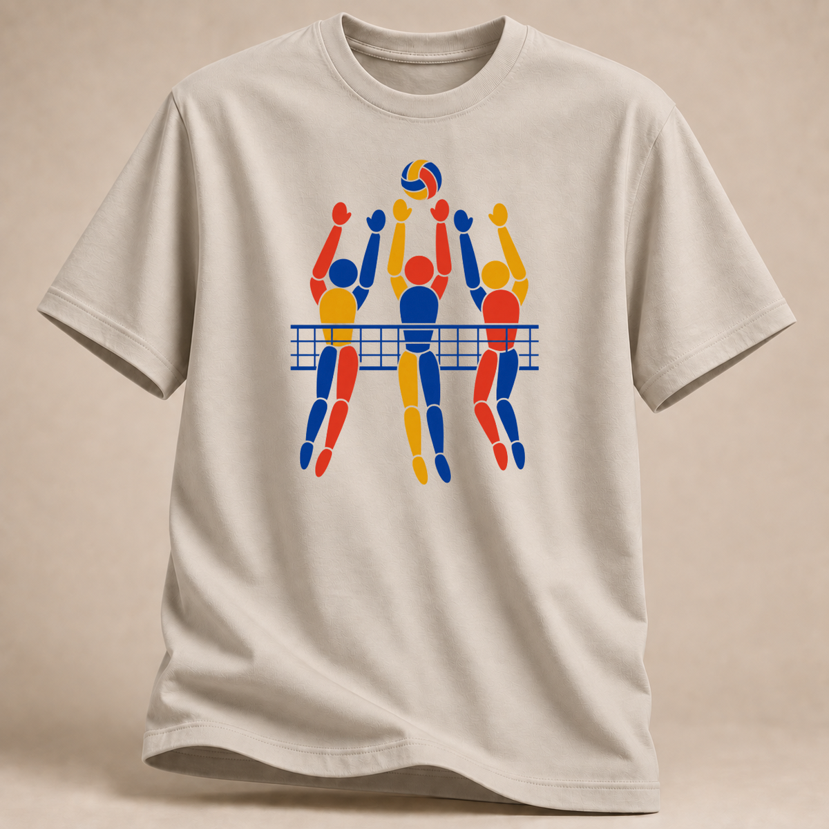 RÜCKRAUM – Bauhaus Volleyball T-Shirt – Sand