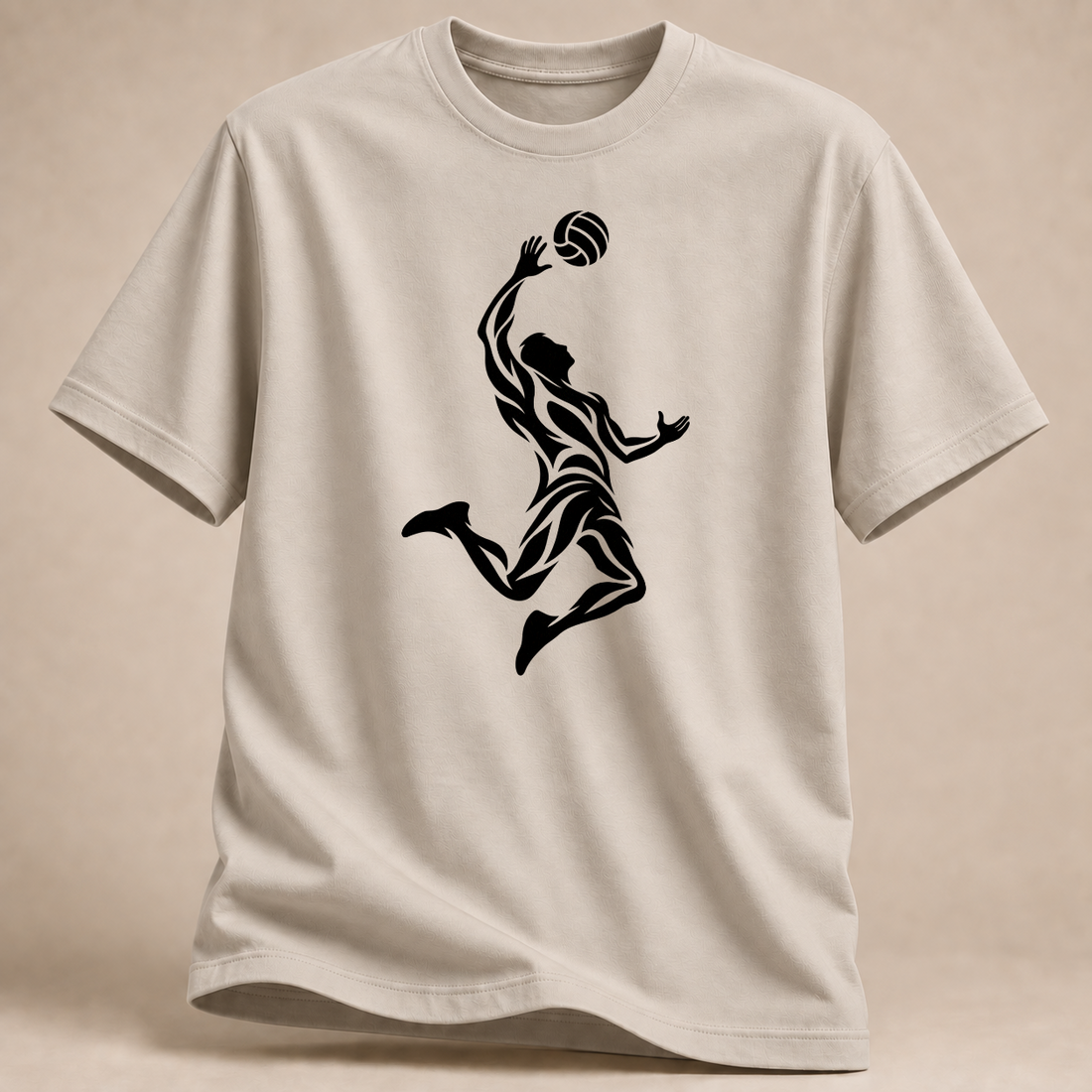 RÜCKRAUM – Cyber Tribal Volleyball T-Shirt – Sand