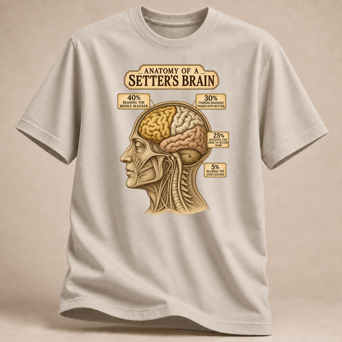 RÜCKRAUM – Anatomie eines Zuspielers T-Shirt – Sand
