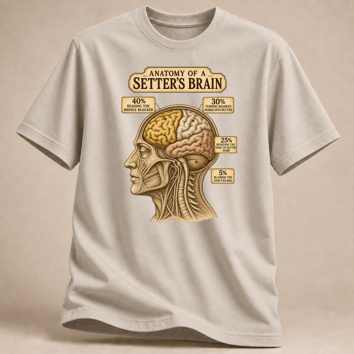 RÜCKRAUM – Anatomie eines Zuspielers T-Shirt – Sand