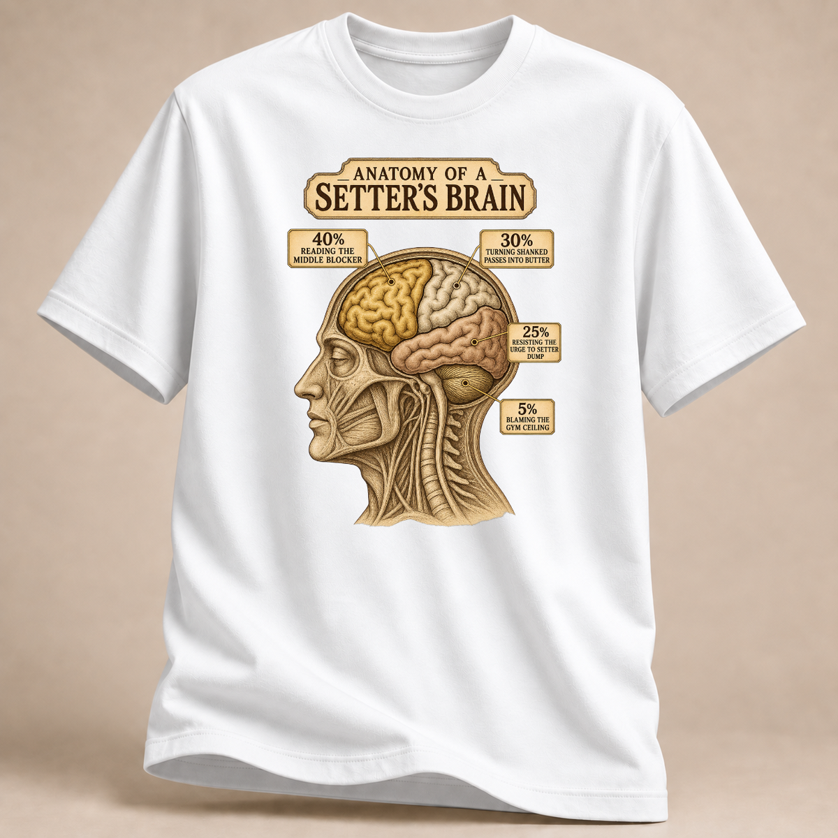 RÜCKRAUM – Anatomie eines Zuspielers T-Shirt – Weiß