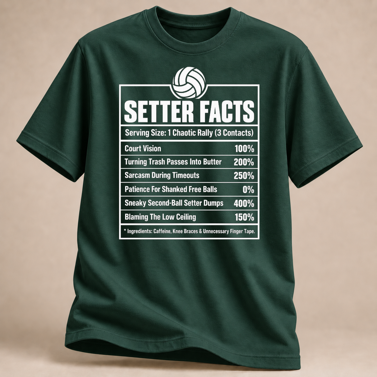 RÜCKRAUM – Setter Facts T-Shirt – Waldgrün