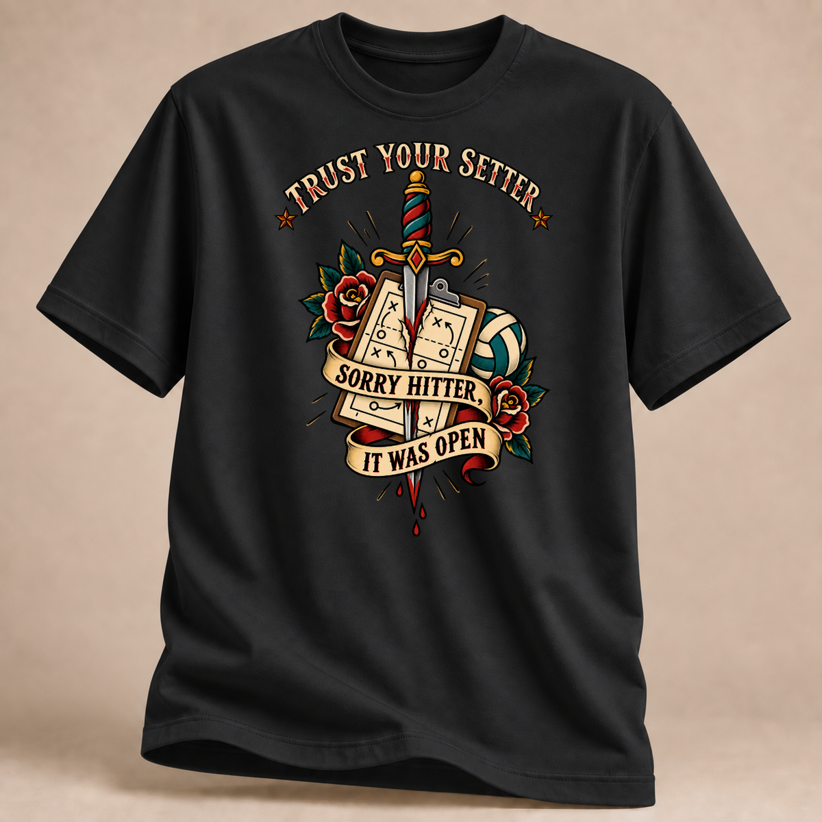 RÜCKRAUM – Trust Your Setter T-Shirt – Schwarz