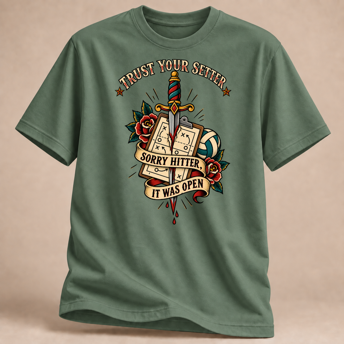 RÜCKRAUM – Trust Your Setter T-Shirt – Militärgrün