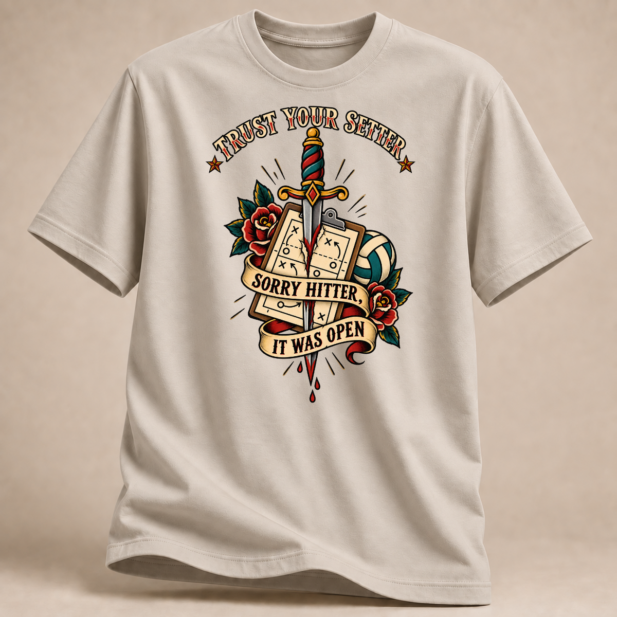 RÜCKRAUM – Trust Your Setter T-Shirt – Sand