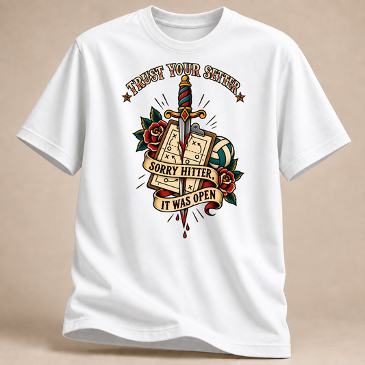 RÜCKRAUM – Trust Your Setter T-Shirt – Weiß