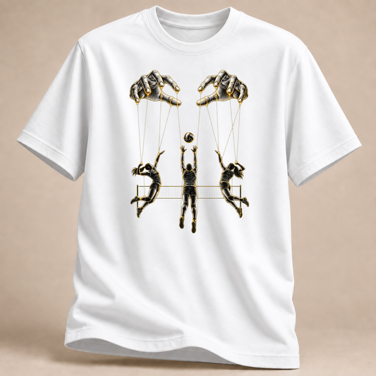 RÜCKRAUM – Zuspieler Fädenzieher T-Shirt – Weiß