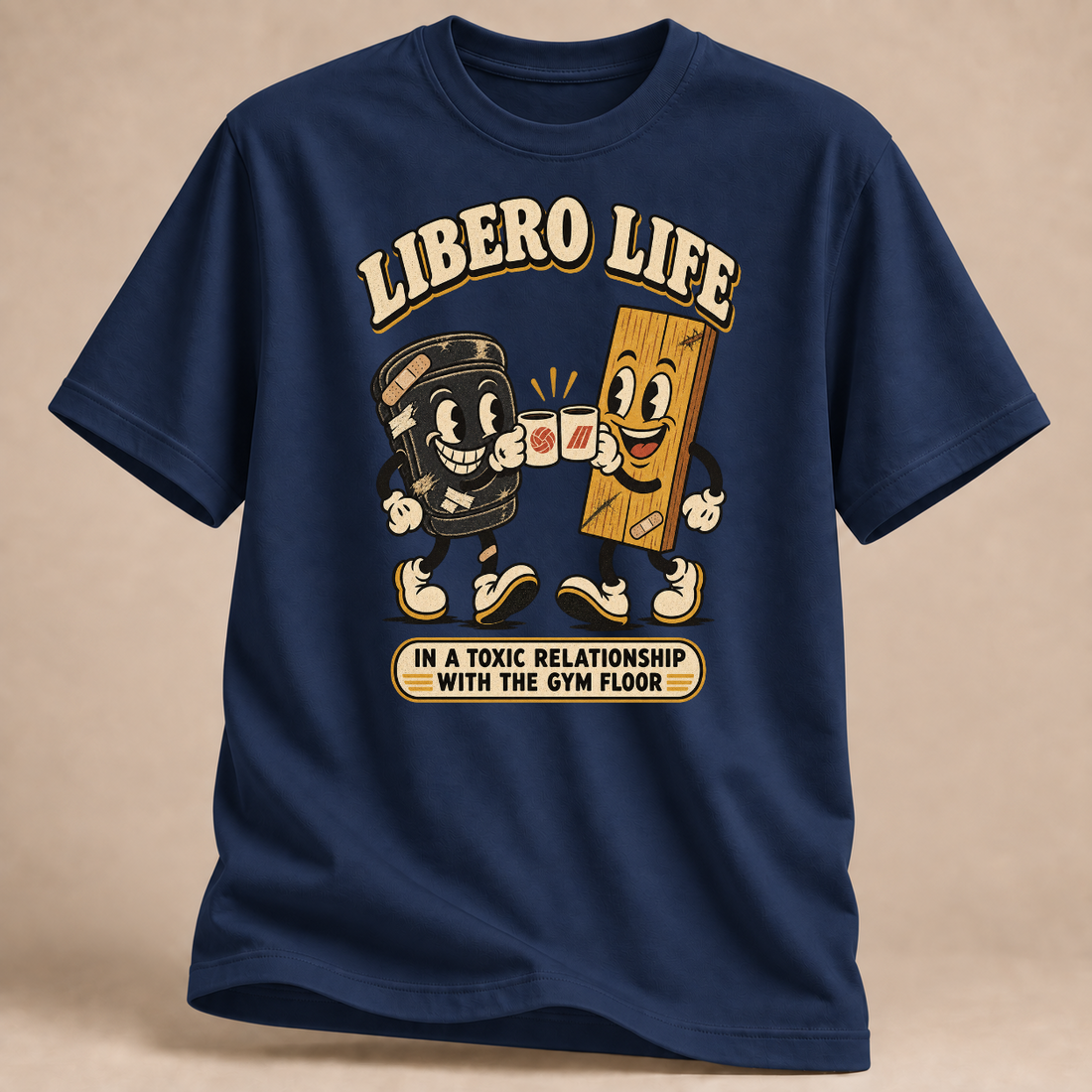 RÜCKRAUM – Libero Life T-Shirt – Marineblau