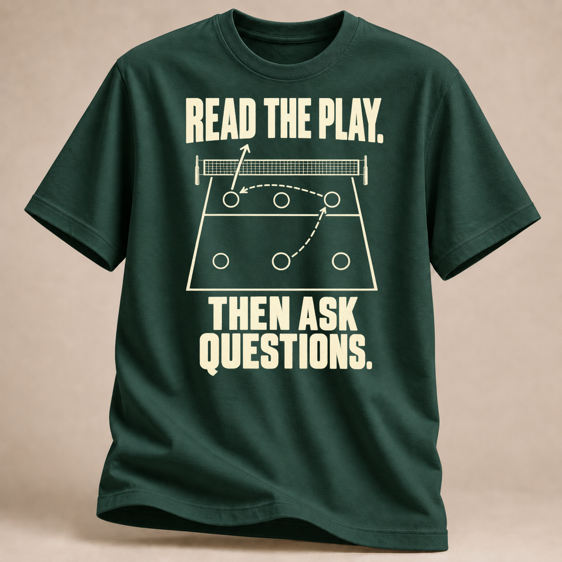 RÜCKRAUM – Read The Play T-Shirt – Waldgrün