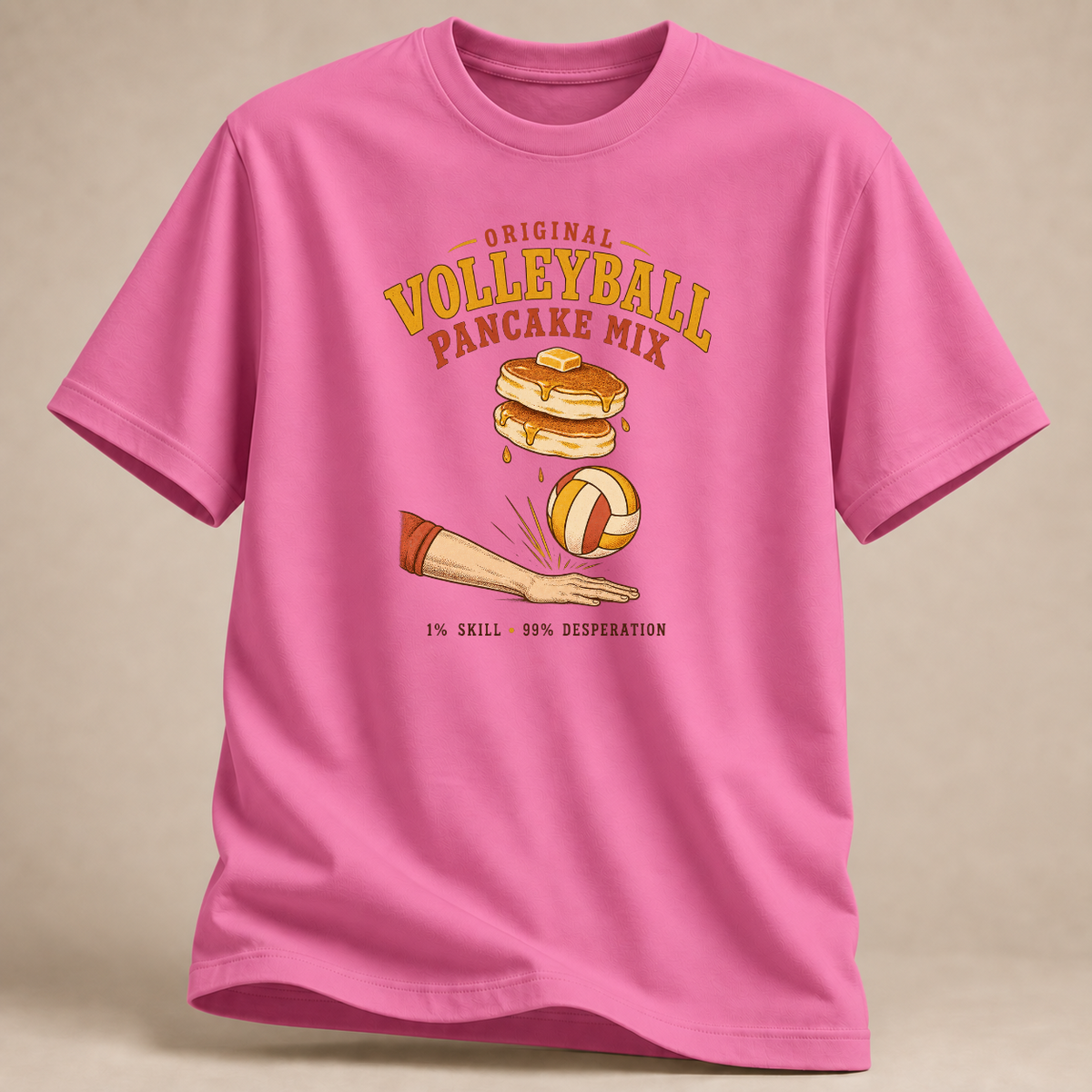 RÜCKRAUM – Volleyball Pancake Mix T-Shirt – Azalee