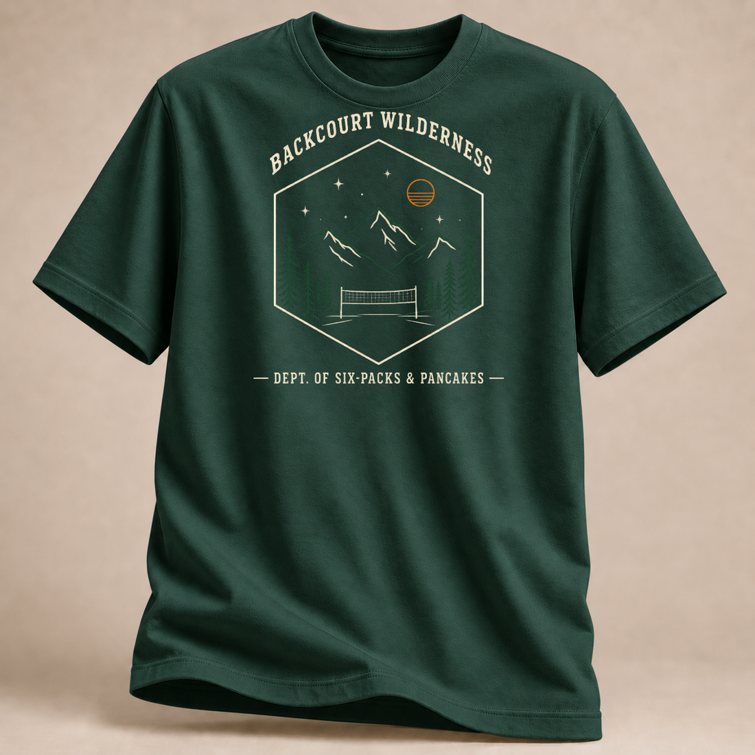 RÜCKRAUM – Backcourt Wilderness T-Shirt – Waldgrün
