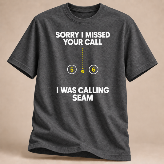 RÜCKRAUM – Sorry I Missed Your Call T-Shirt – Dunkelgrau meliert