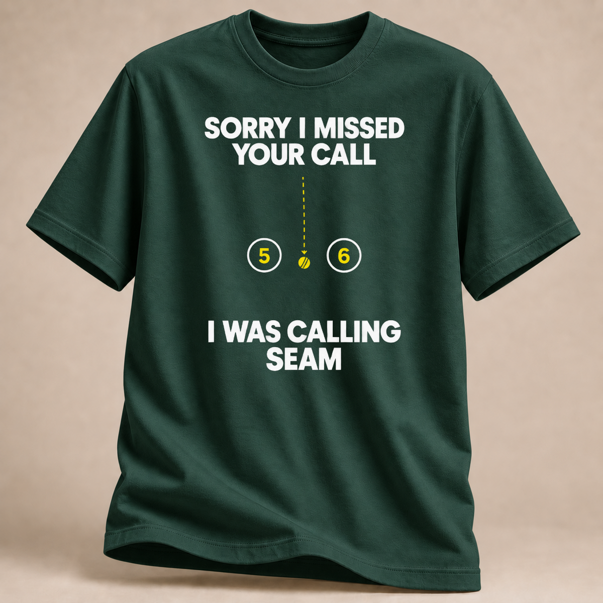 RÜCKRAUM – Sorry I Missed Your Call T-Shirt – Waldgrün
