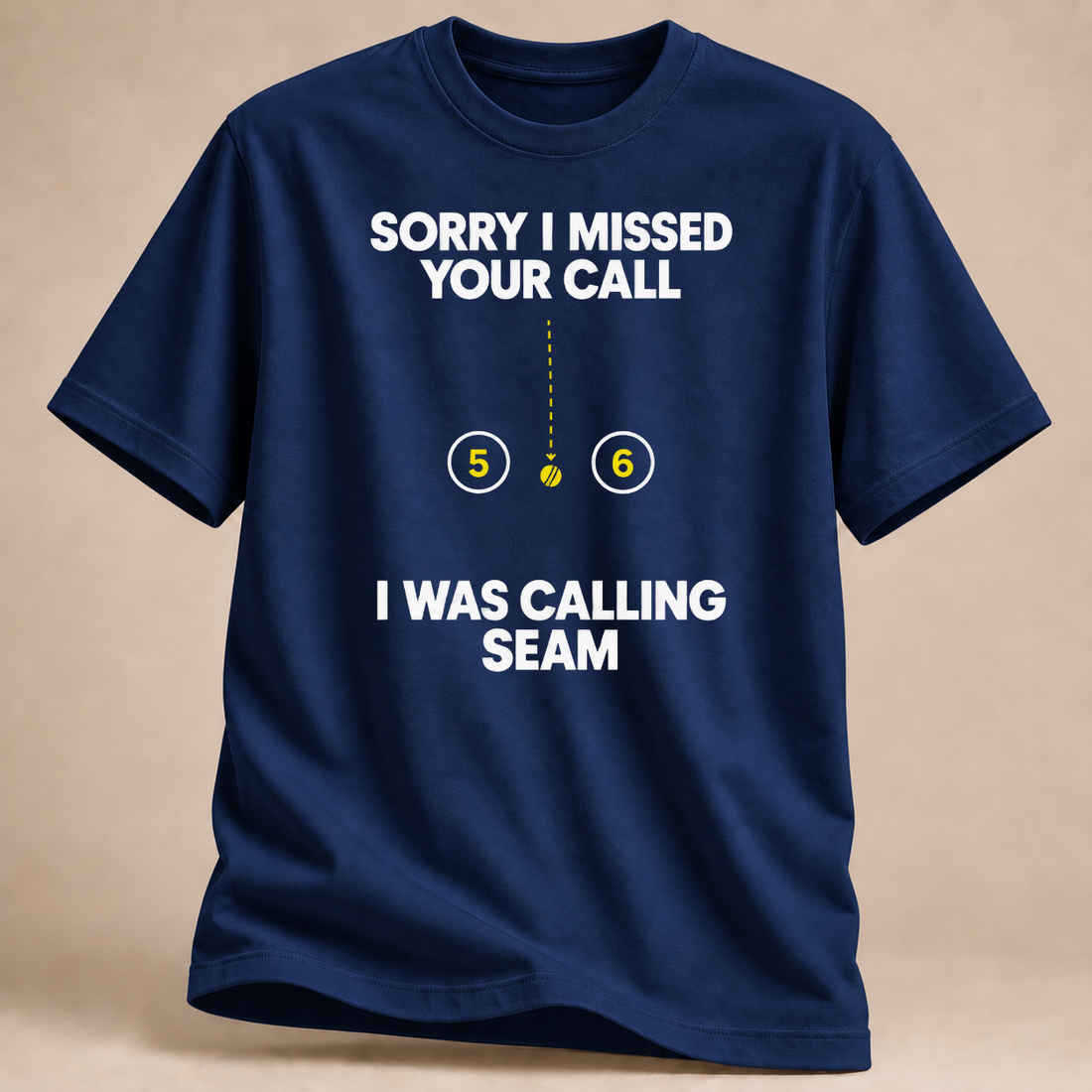 RÜCKRAUM – Sorry I Missed Your Call T-Shirt – Marineblau