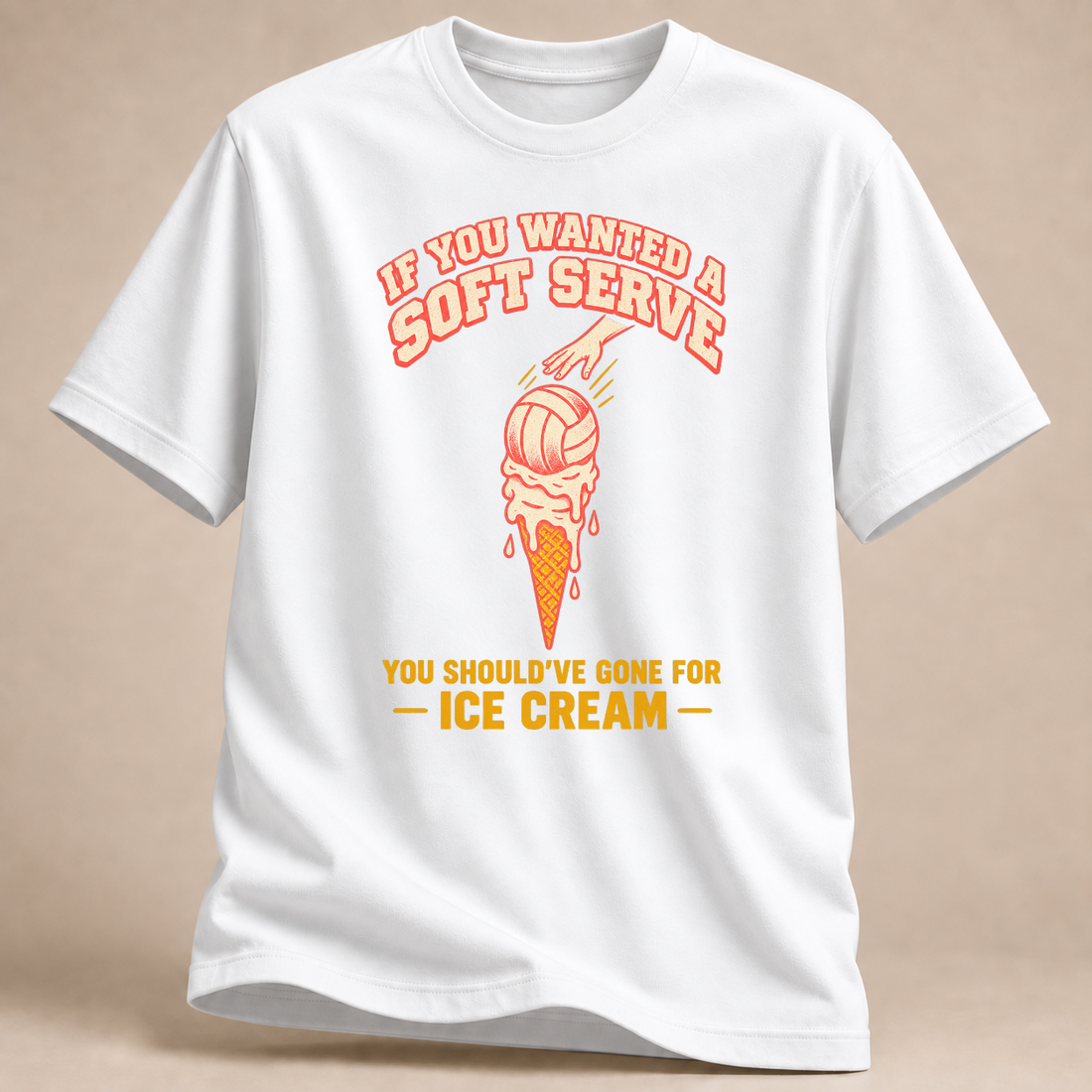 RÜCKRAUM – Soft Serve gibt's beim Eis T-Shirt – Weiß
