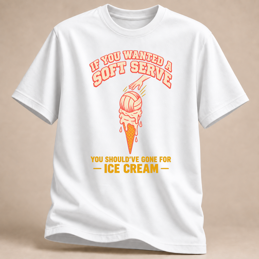 RÜCKRAUM – Soft Serve gibt's beim Eis T-Shirt – Weiß