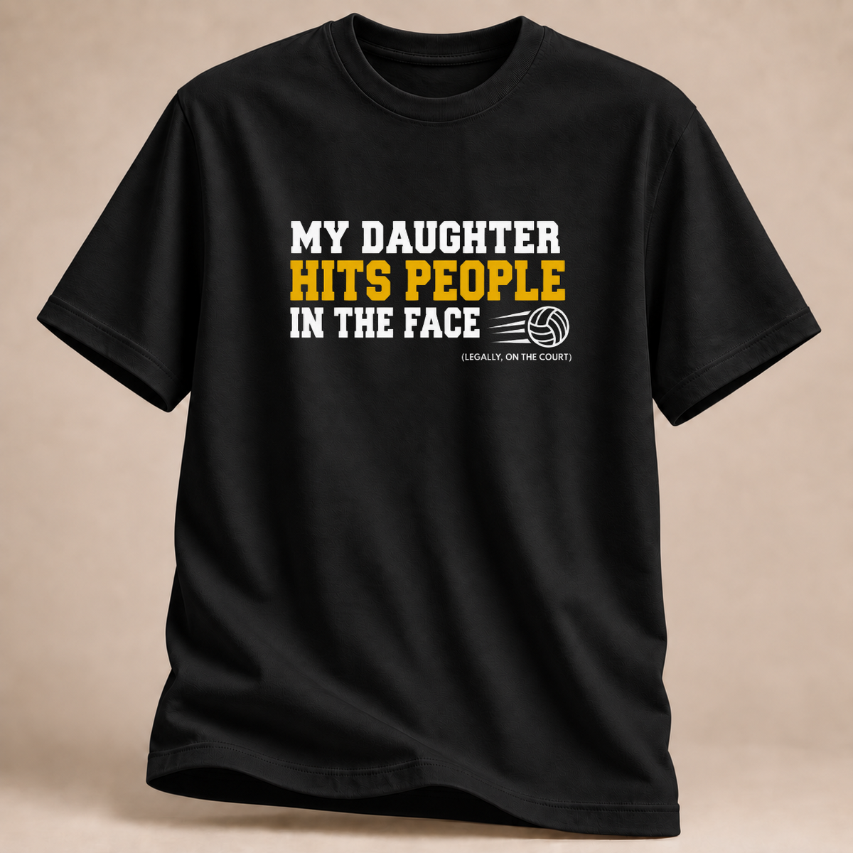 RÜCKRAUM – Meine Tochter schlägt zu T-Shirt – Schwarz