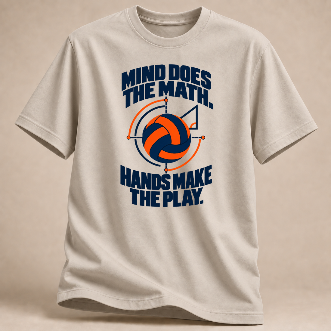 RÜCKRAUM – Mind Does The Math T-Shirt – Sand