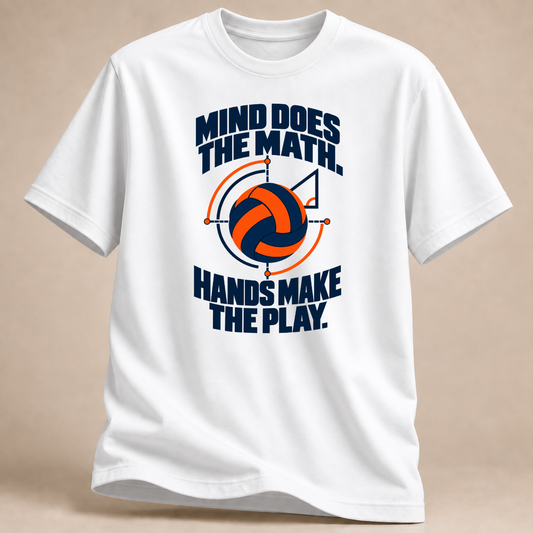 RÜCKRAUM – Mind Does The Math T-Shirt – Weiß