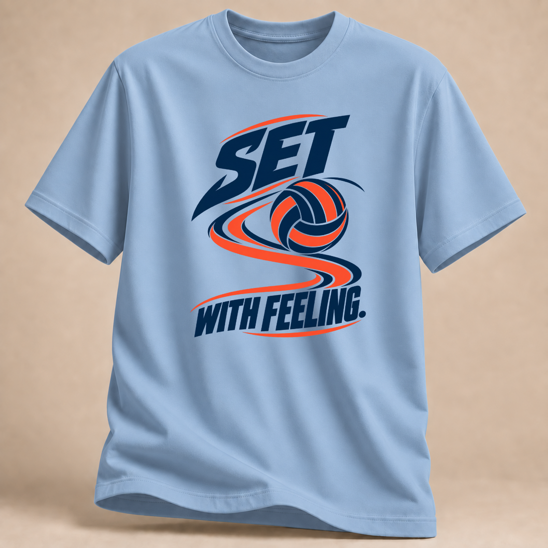 RÜCKRAUM – Set With Feeling T-Shirt – Hellblau