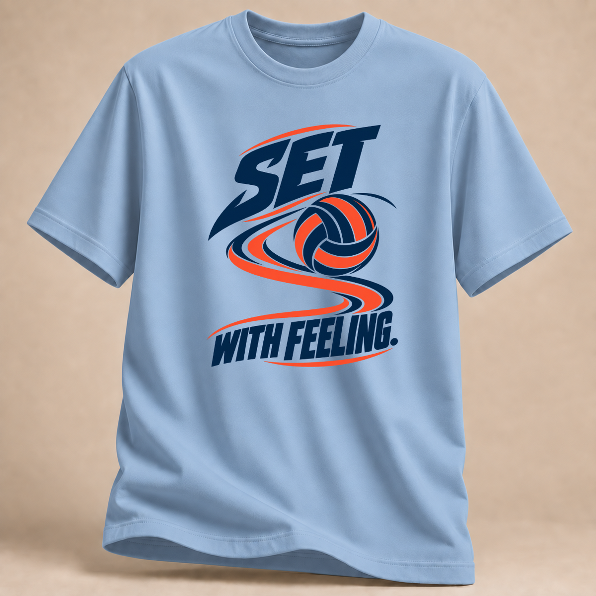 RÜCKRAUM – Set With Feeling T-Shirt – Hellblau