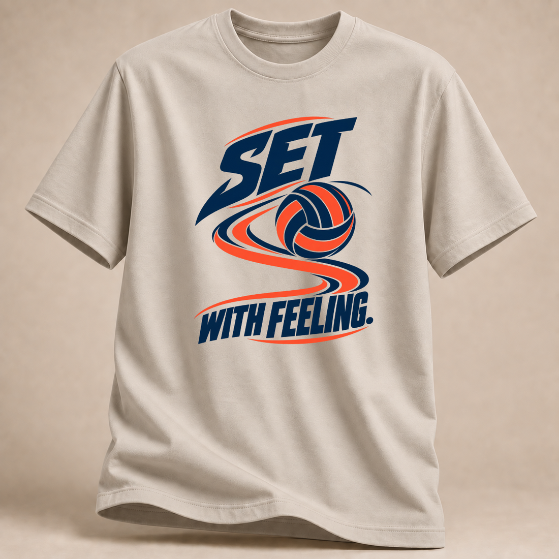RÜCKRAUM – Set With Feeling T-Shirt – Sand