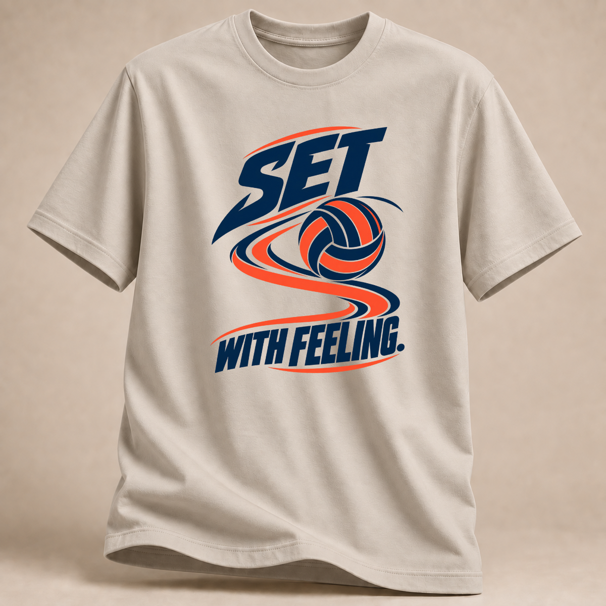 RÜCKRAUM – Set With Feeling T-Shirt – Sand