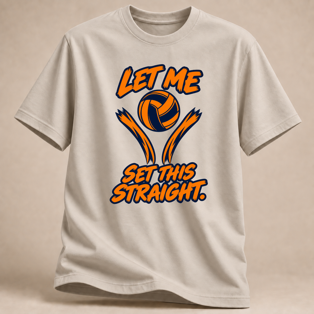RÜCKRAUM – Let Me Set This Straight T-Shirt – Sand