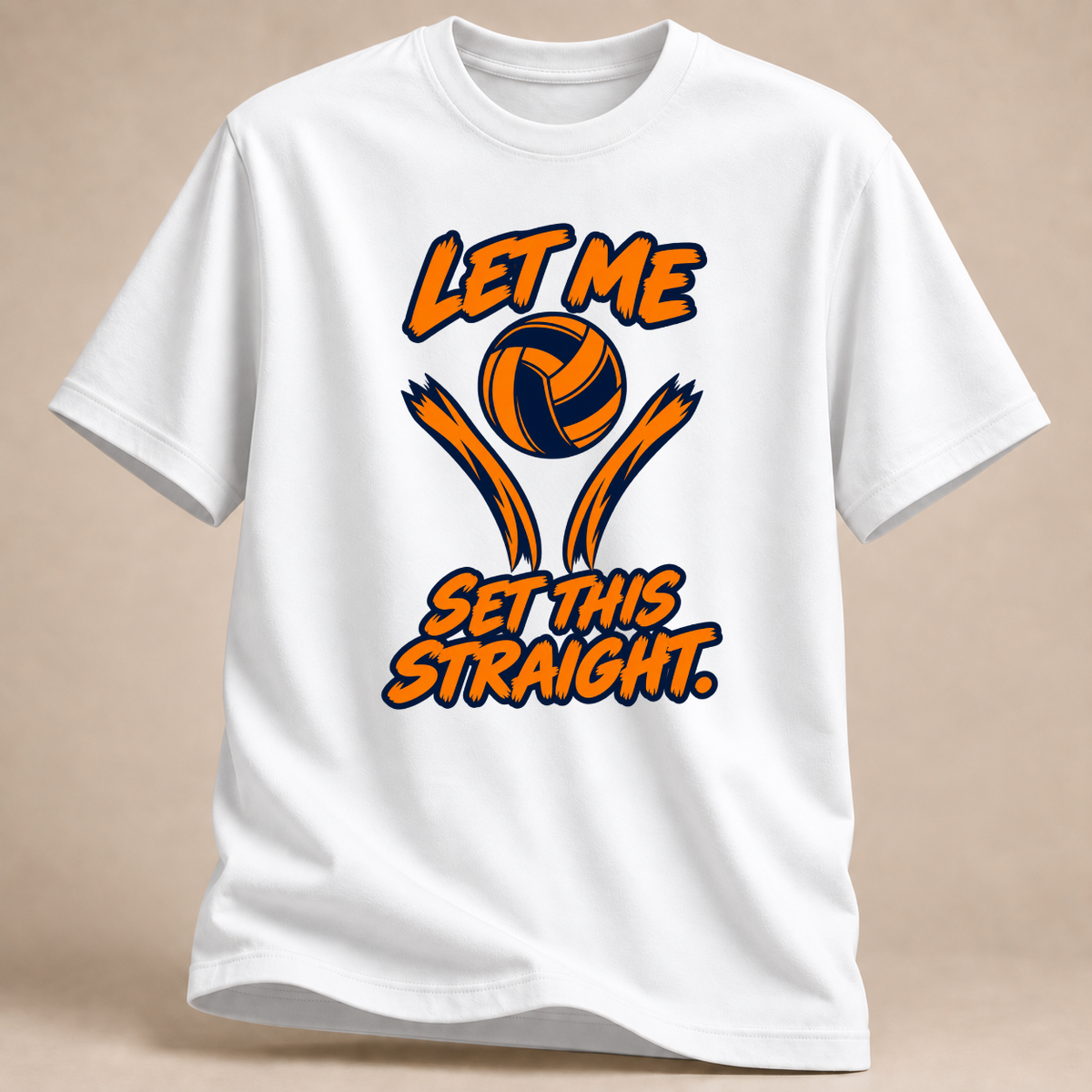 RÜCKRAUM – Let Me Set This Straight T-Shirt – Weiß