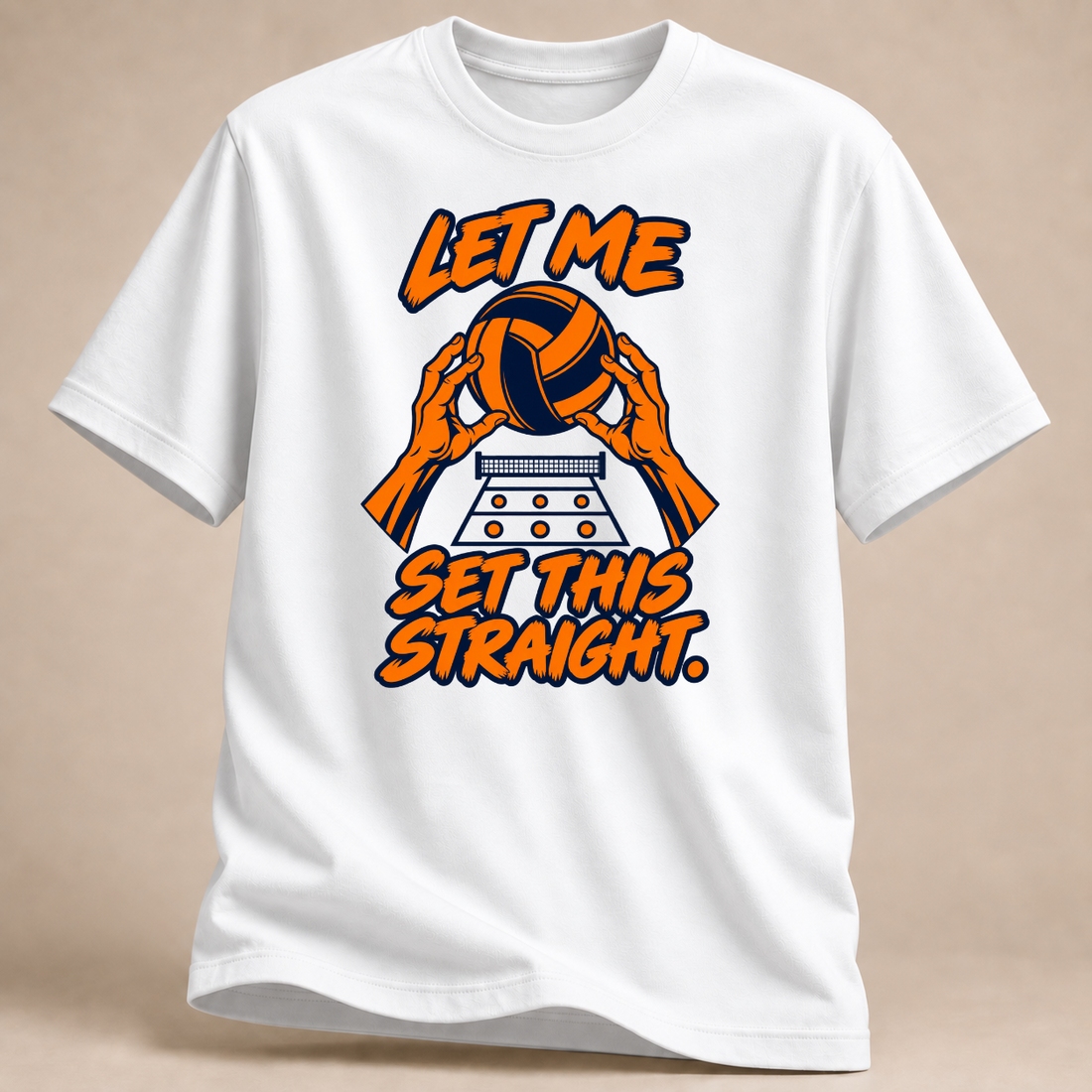 RÜCKRAUM – Let Me Set This Straight Hände T-Shirt – Weiß