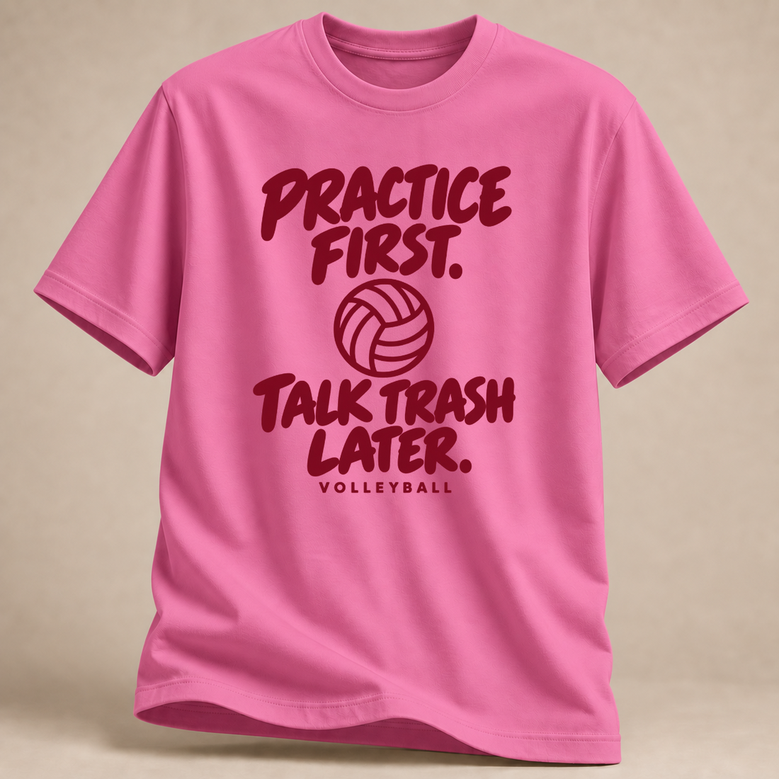 RÜCKRAUM – Practice First Talk Trash Later T-Shirt – Azalee
