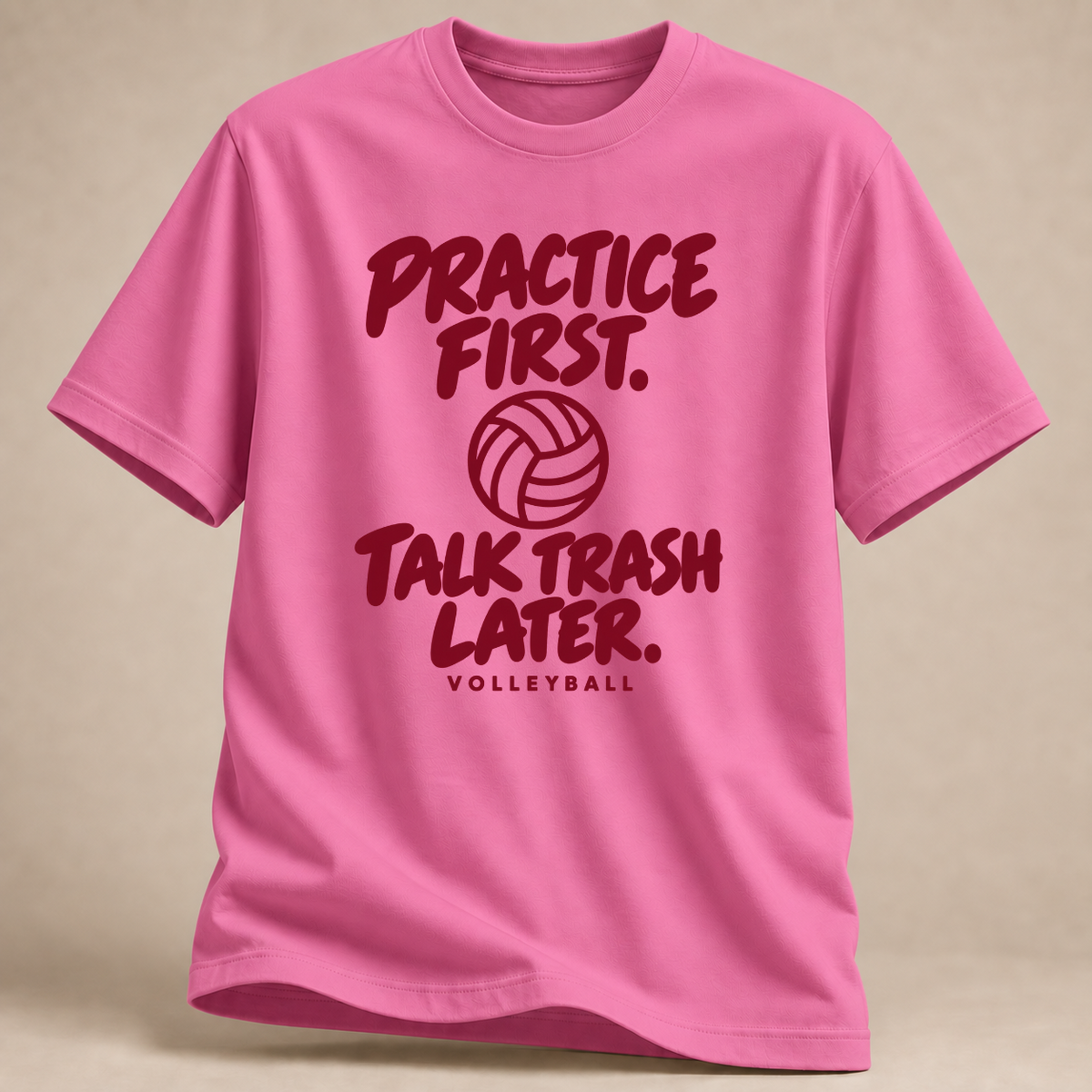 RÜCKRAUM – Practice First Talk Trash Later T-Shirt – Azalee