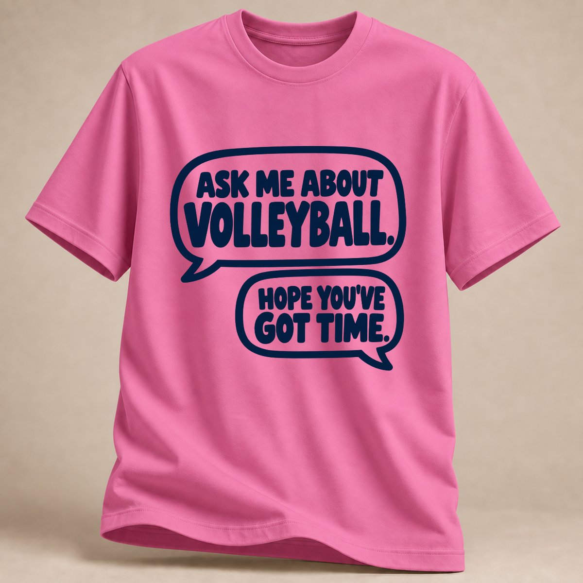 RÜCKRAUM – Ask Me About Volleyball T-Shirt – Azalee