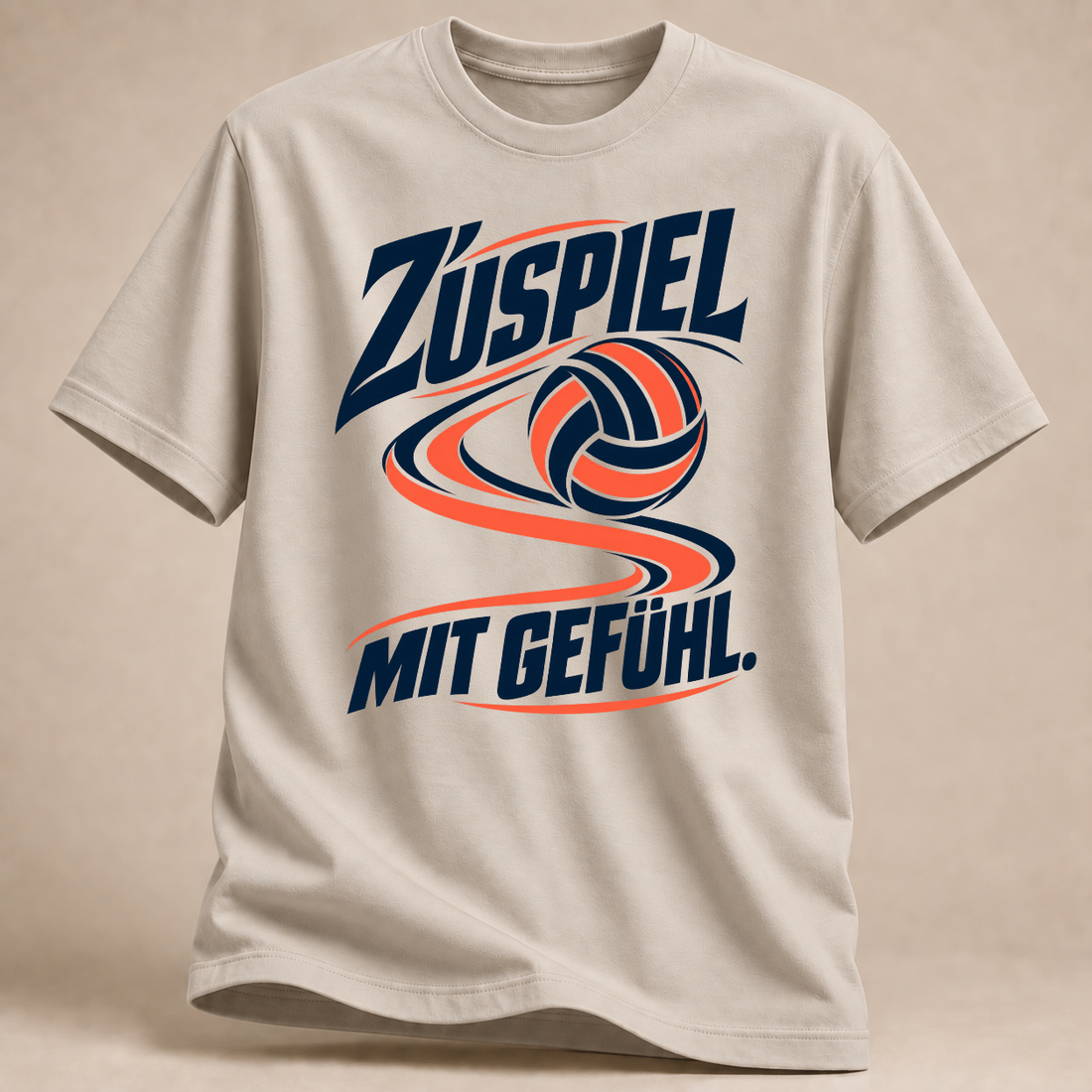 RÜCKRAUM – Zuspiel mit Gefühl T-Shirt – Sand