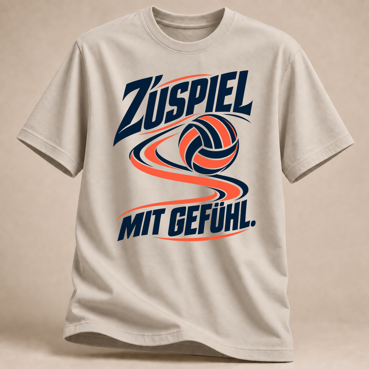 RÜCKRAUM – Zuspiel mit Gefühl T-Shirt – Sand